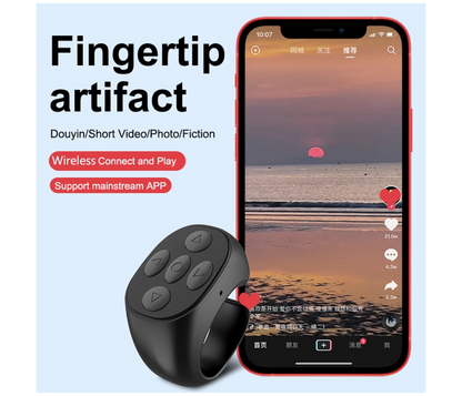 JX-05 -Button Bluetooth Remote Control Smart Ring for Mobile Phones. JX-05 - حلقة ذكية مزودة بزر للتحكم عن بعد بتقنية البلوتوث للهواتف المحمولة