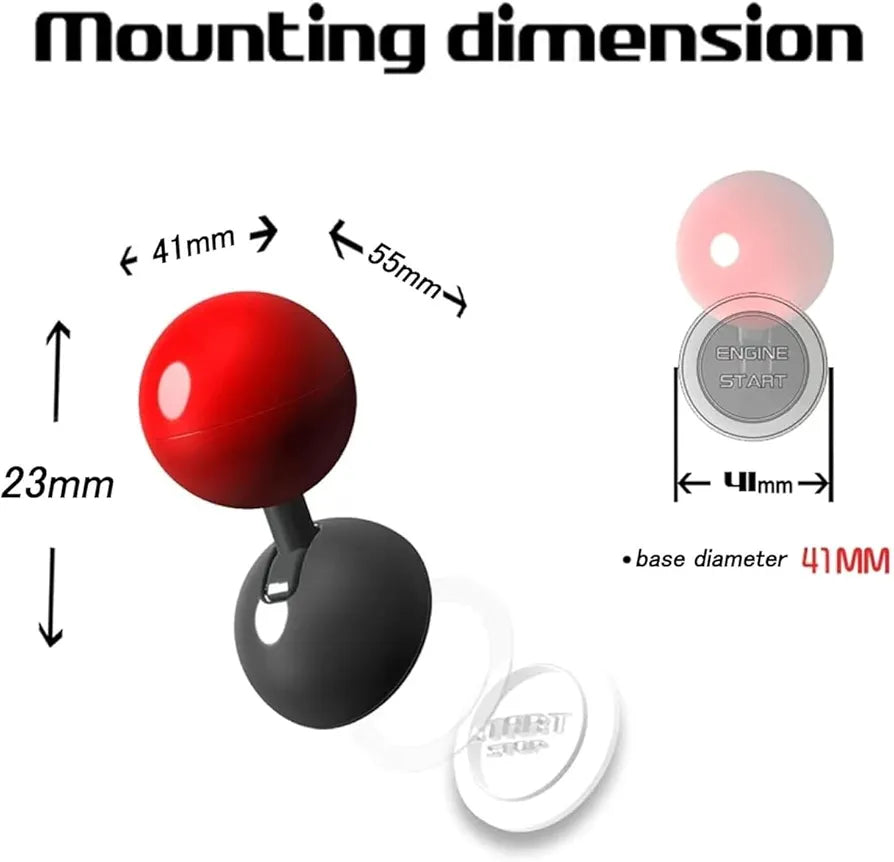 غطاء زر التشغيل بالضغط، ذراع تشغيل السيارة بالضغط، ذراع تشغيل السيارة بزر واحد، زر تشغيل وإيقاف محرك السيارة