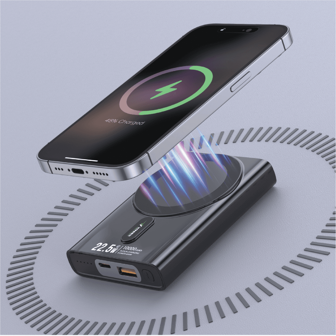 WIRELESS POWER BANK 10000MAHباور بانك لاسلكي 10000 مللي أمبير